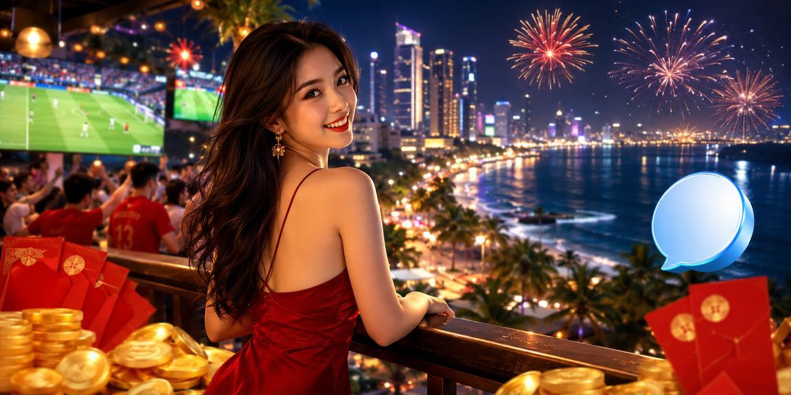 Người chơi nhận phong bì đỏ thưởng chào mừng trên bãi biển Nha Trang khi đăng ký ee55